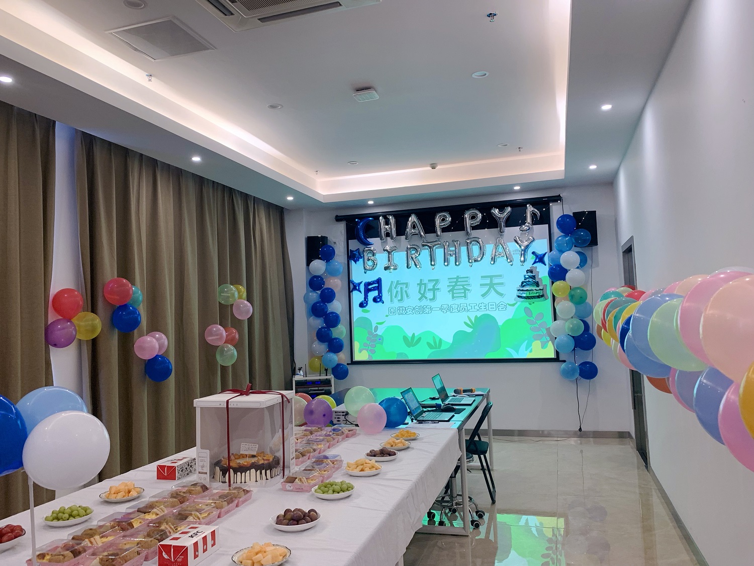 图微安创2022年第一季度员工生日会